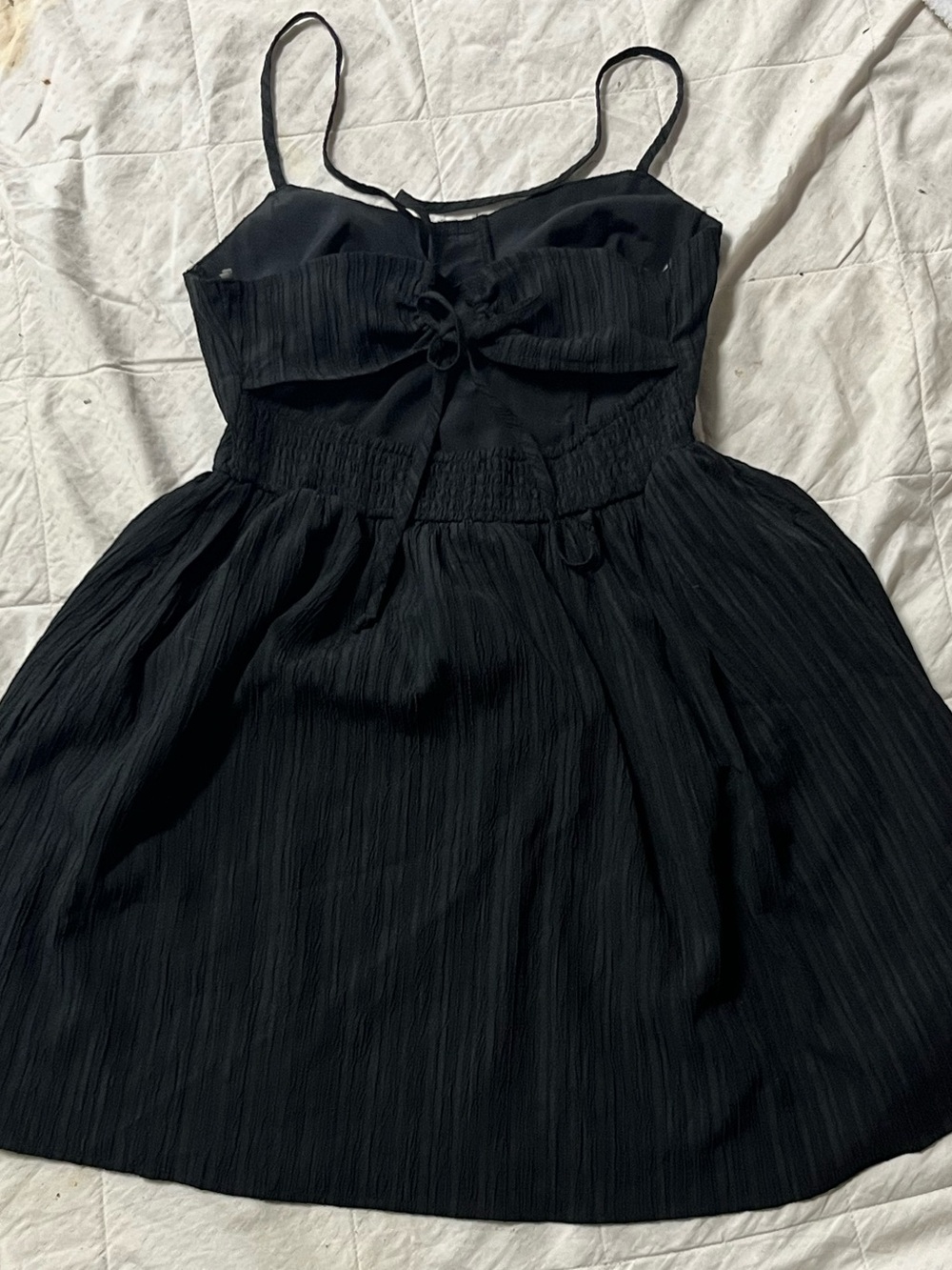 American Eagle Outfitters Black Spaghetti Strap Mini Dress - Picture 2 of 3